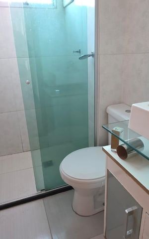 Apartamento para alugar com 50m², 2 quartos e 1 vaga Apartamento para alugar com 50m², 2 quartos e 1 vagaBanheiro da Suíte
