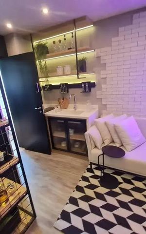 Apartamento à venda com 25m², 1 quarto e sem vaga
