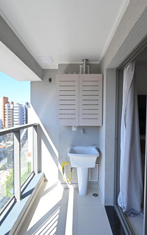Studio à venda com 30m², 1 quarto e sem vagaVaranda