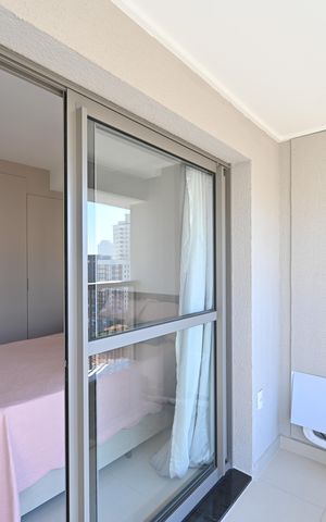 Studio à venda com 30m², 1 quarto e sem vagaVaranda