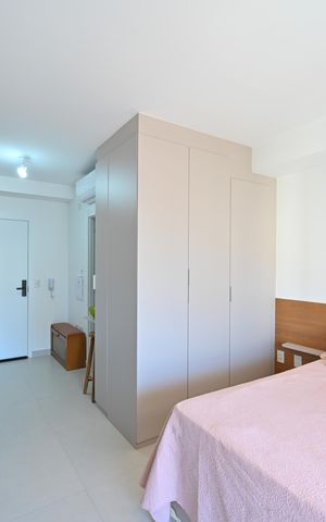 Studio à venda com 30m², 1 quarto e sem vagaSala/Quarto