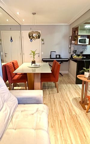 Apartamento para alugar com 59m², 2 quartos e 1 vaga Apartamento para alugar com 59m², 2 quartos e 1 vagaSala