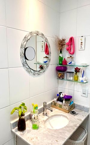 Apartamento para alugar com 59m², 2 quartos e 1 vaga Apartamento para alugar com 59m², 2 quartos e 1 vagaBanheiro 1