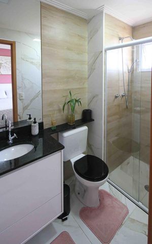 Apartamento à venda com 73m², 3 quartos e 1 vaga Apartamento à venda com 73m², 3 quartos e 1 vagaBanheiro da Suite