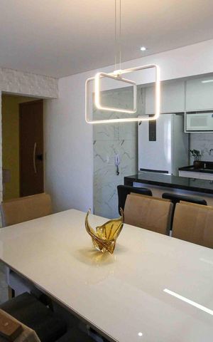 Apartamento à venda com 73m², 3 quartos e 1 vaga Apartamento à venda com 73m², 3 quartos e 1 vagaSala de jantar