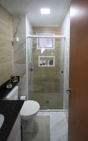 Apartamento à venda com 73m², 3 quartos e 1 vaga Apartamento à venda com 73m², 3 quartos e 1 vagaBanheiro da Social