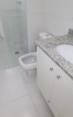 Apartamento para alugar com 62m², 3 quartos e 2 vagasBanheiro da Suíte
