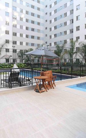 Apartamento à venda com 38m², 2 quartos e sem vaga Apartamento à venda com 38m², 2 quartos e sem vagaÁrea comum - Piscina