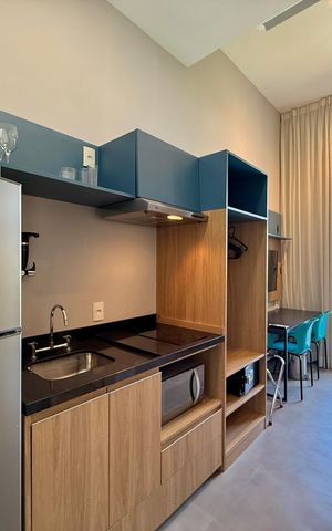 Apartamento à venda com 27m², 1 quarto e sem vaga Apartamento à venda com 27m², 1 quarto e sem vagaCozinha