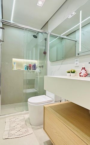 Apartamento à venda com 106m², 3 quartos e 2 vagas Apartamento à venda com 106m², 3 quartos e 2 vagasBanheiro