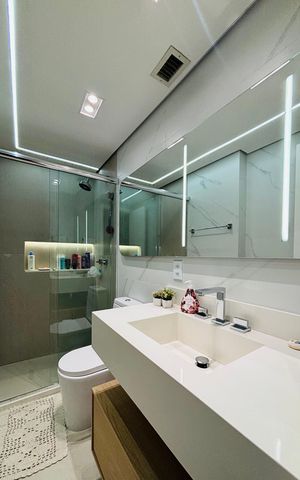 Apartamento à venda com 106m², 3 quartos e 2 vagas Apartamento à venda com 106m², 3 quartos e 2 vagasBanheiro