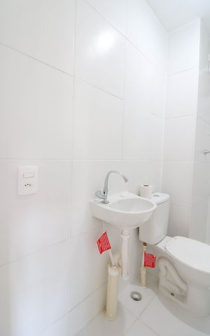 Apartamento para alugar com 31m², 2 quartos e sem vaga Apartamento para alugar com 31m², 2 quartos e sem vagaBanheiro