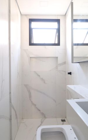 Apartamento para alugar com 82m², 3 quartos e 2 vagasBanheiro Social