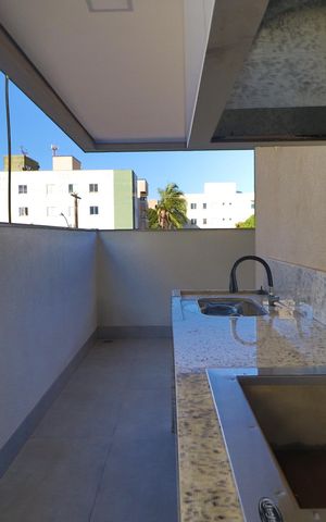 Apartamento para alugar com 82m², 3 quartos e 2 vagasVaranda - Churrasqueira