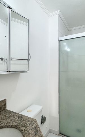 Apartamento para alugar com 40m², 1 quarto e 1 vaga Apartamento para alugar com 40m², 1 quarto e 1 vagaBanheiro - Suíte