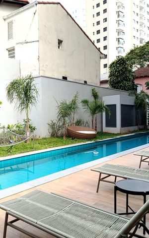 Studio para alugar com 24m², 1 quarto e sem vaga Studio para alugar com 24m², 1 quarto e sem vagaPiscina