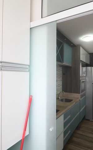 Apartamento para alugar com 56m², 2 quartos e 1 vagaCozinha e Área de Serviço