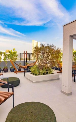 Studio à venda com 26m², 1 quarto e sem vaga Studio à venda com 26m², 1 quarto e sem vagaÁrea comum - Rooftop