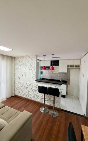 Apartamento à venda com 46m², 2 quartos e 1 vaga Apartamento à venda com 46m², 2 quartos e 1 vagaSala/cozinha