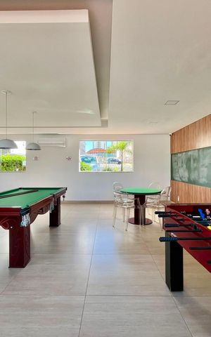 Apartamento para alugar com 43m², 2 quartos e 1 vaga Apartamento para alugar com 43m², 2 quartos e 1 vagaÁrea comum - Sala de Jogos