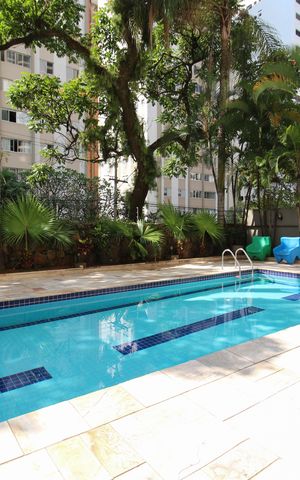 Apartamento para alugar com 34m², 1 quarto e 1 vaga Apartamento para alugar com 34m², 1 quarto e 1 vagaÁrea comum - Piscina