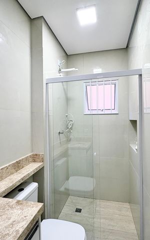 Casa de condomínio para alugar com 80m², 2 quartos e 1 vaga Casa de condomínio para alugar com 80m², 2 quartos e 1 vagaBanheiro