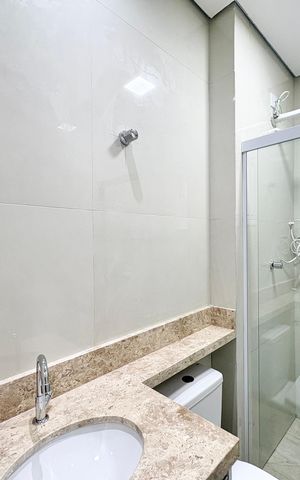 Casa de condomínio para alugar com 80m², 2 quartos e 1 vaga Casa de condomínio para alugar com 80m², 2 quartos e 1 vagaBanheiro