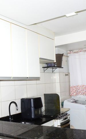 Apartamento à venda com 47m², 2 quartos e 1 vagaCozinha e Área de Serviço
