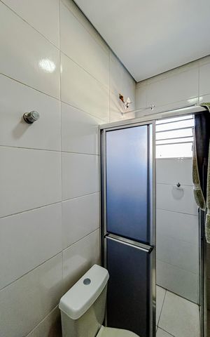Casa à venda com 85m², 2 quartos e 1 vagaBanheiro da Suíte 1