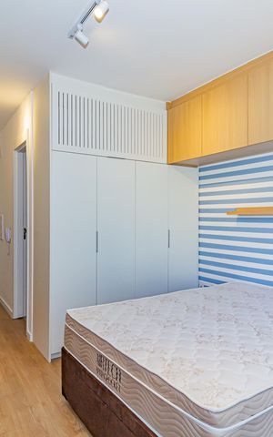 Apartamento à venda com 25m², 1 quarto e sem vaga Apartamento à venda com 25m², 1 quarto e sem vagaSala/Quarto