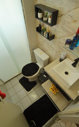Apartamento à venda com 64m², 2 quartos e 1 vagaBanheiro 