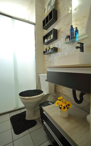 Apartamento à venda com 64m², 2 quartos e 1 vagaBanheiro 