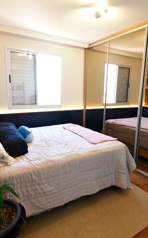 Apartamento para alugar com 73m², 2 quartos e 2 vagasQuarto 2 - Suíte