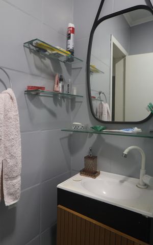 Apartamento à venda com 47m², 2 quartos e 1 vagaBanheiro 