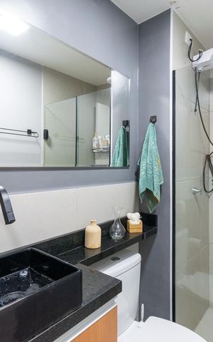 Apartamento para alugar com 35m², 2 quartos e 1 vagaBanheiro 