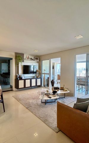 Apartamento à venda com 122m², 3 quartos e 3 vagas Apartamento à venda com 122m², 3 quartos e 3 vagasSala