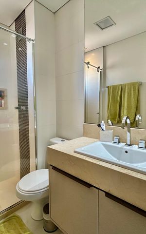 Apartamento à venda com 122m², 3 quartos e 3 vagas Apartamento à venda com 122m², 3 quartos e 3 vagasBanheiro do Quarto 1