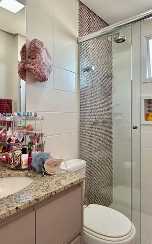 Apartamento à venda com 122m², 3 quartos e 3 vagas Apartamento à venda com 122m², 3 quartos e 3 vagasBanheiro do Quarto 2