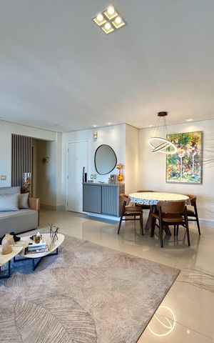 Apartamento à venda com 122m², 3 quartos e 3 vagas Apartamento à venda com 122m², 3 quartos e 3 vagasSala