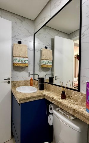 Apartamento à venda com 52m², 2 quartos e 1 vagaBanheiro 