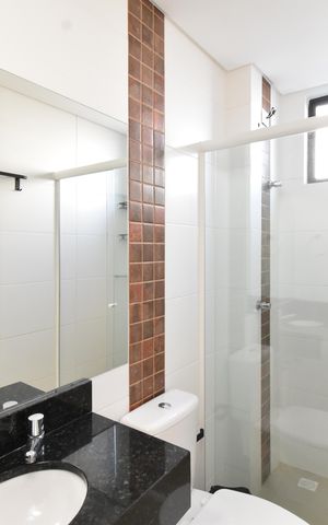 Apartamento para alugar com 60m², 2 quartos e 2 vagasBanheiro
