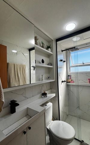Apartamento à venda com 43m², 2 quartos e 1 vaga Apartamento à venda com 43m², 2 quartos e 1 vagaBanheiro