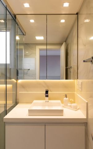 Apartamento à venda com 141m², 3 quartos e 4 vagas Apartamento à venda com 141m², 3 quartos e 4 vagasBanheiro da Suíte 3