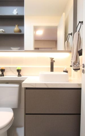 Apartamento à venda com 84m², 3 quartos e sem vagaBanheiro da Suíte 1