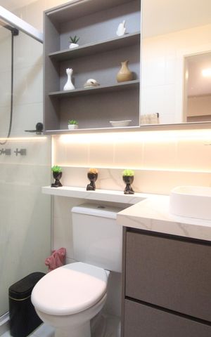 Apartamento à venda com 84m², 3 quartos e sem vagaBanheiro da Suíte 1