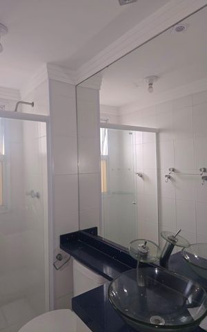 Apartamento para alugar com 60m², 2 quartos e 1 vaga Apartamento para alugar com 60m², 2 quartos e 1 vagaBanheiro Social