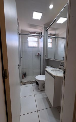 Apartamento para alugar com 60m², 2 quartos e 1 vaga Apartamento para alugar com 60m², 2 quartos e 1 vagaBanheiro da Suíte