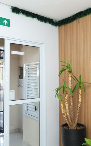Apartamento para alugar com 34m², 2 quartos e 1 vagaÁrea comum - Saguão do prédio