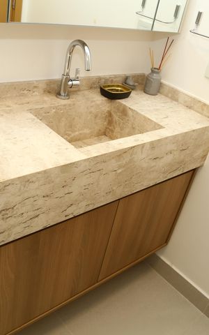Studio para alugar com 46m², 1 quarto e 1 vagaDetalhe do banheiro