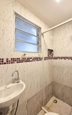 Studio para alugar com 45m², 1 quarto e sem vaga Studio para alugar com 45m², 1 quarto e sem vagaBanheiro Social